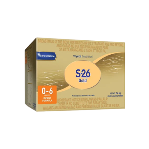 S-26 Gold One Infant Formula for 0 to 6 Months 2.4kg