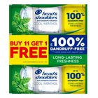 Head & Shoulders Anti Dandruff Shampoo Cool Menthol (Buy 11 Get 1 Free) 12 x 12ml