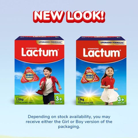 Lactum 3+ Plain 1500G Powdered Milk Drink for Kids Over 3 up to 5 Years Old