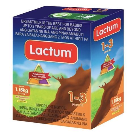 Lactum for 1-3 Years Old 1150G Chocolate Milk Supplement Powder