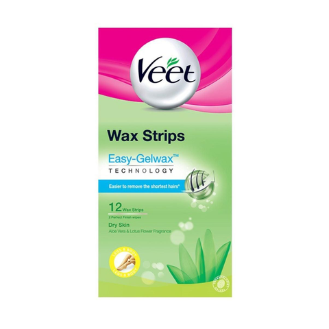 Veet Cold Wax Strips for Legs 12's (Dry Skin)