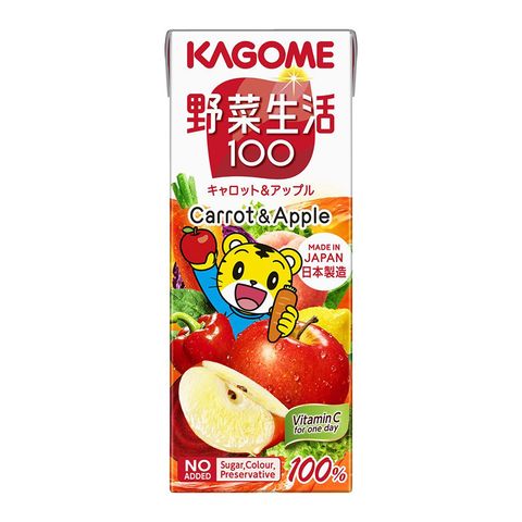 Kagome Vegetable and Fruit Mixed Carrot & Apple Juice 200ml