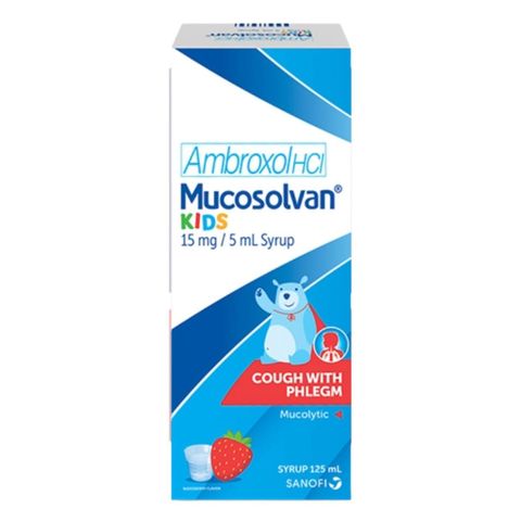 Mucosolvan Kiddi Syrup Soothing Immediate Release Productive Cough and Phlegm Relief 125ml