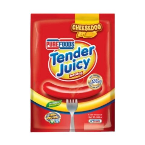 Tender Juicy Regular Cheesedog Hotdog 500G