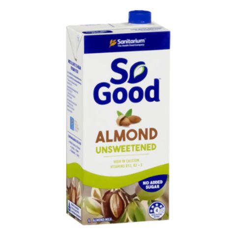So Good Almond Milk Unsweetened 1L