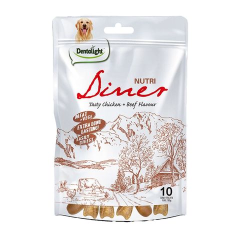 Dentalight Dog Treats Nutri Diner Chicken + Beef 180g