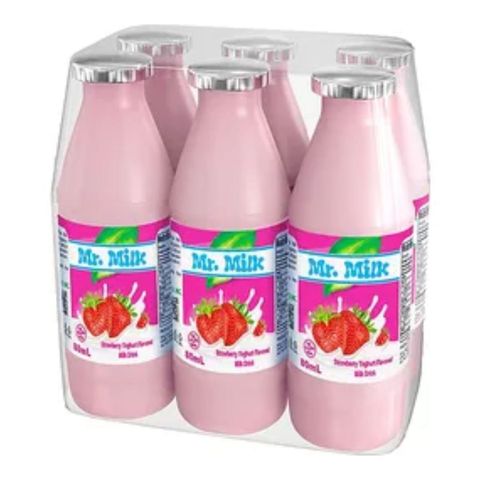 Mr. Milk Strawberry Yoghurt Flavored Milk Drink for Kids 80mL x6