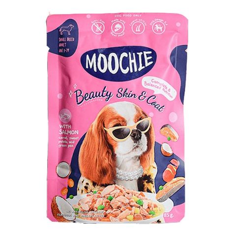 Moochie Dog Food Casserole with Salmon Beauty Skin & Coat 85g
