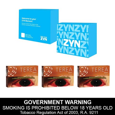 Terea Amber for IQOS Iluma 3 Packes + Zyn Sampling Kit