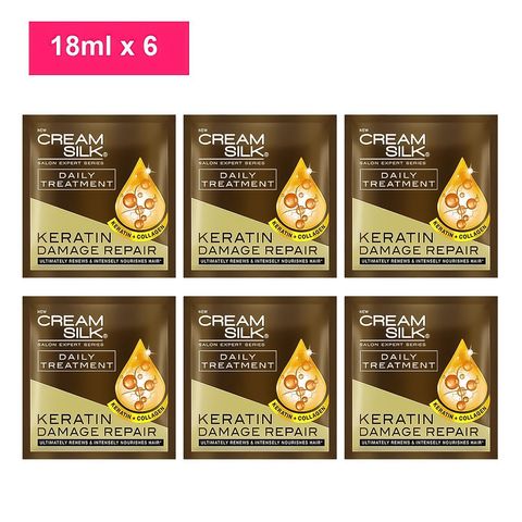 Cream Silk Salon Expert Series Daily Treatment Keratin Damage Repair 6 x 18ml