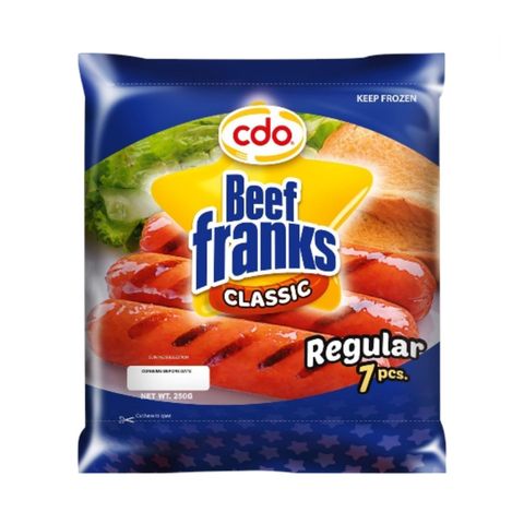 CDO Beef Franks Hotdog 250G