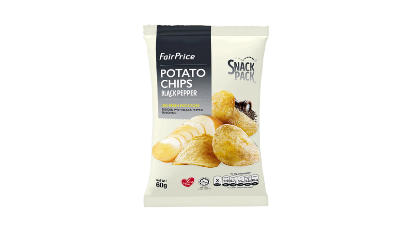 Fairprice Potato Chips Black Pepper 60g
