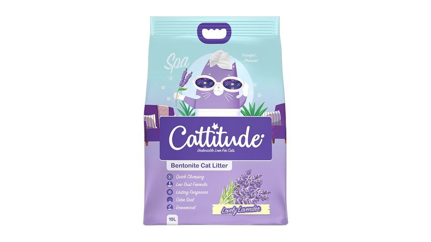 Cattitude Bentonite Cat Litter Lovely Lavender 10L