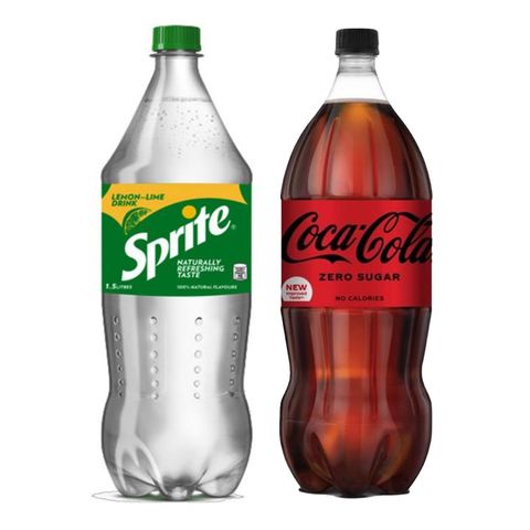 Coke Zero Bottle 1.5L + Sprite Regular Bottle 1.5L