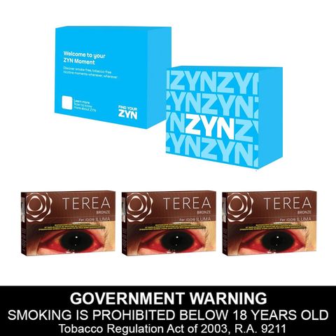 Terea Bronze for IQOS Iluma 3 Packets + Zyn Sampling Kit