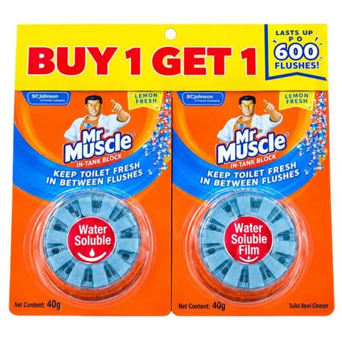 Mr Muscle in-tank Block Regular (Buy 1 Get 1) 2 x 40g