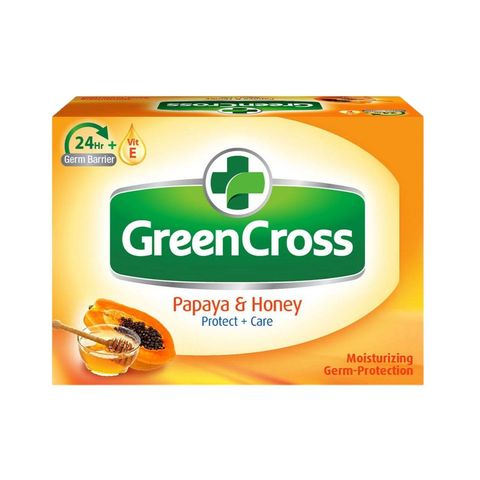 Green Cross Papaya & Honey Moisturizing Protection Bar Soap 125g