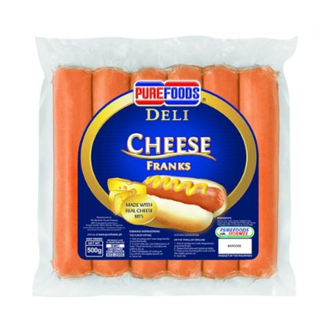 Purefoods Deli Cheese Franks 500g