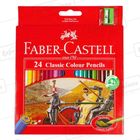 Faber Castell Pencil Classic 24 Colors Long 1pc