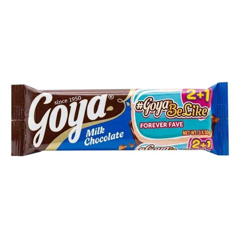 Goya Milk Chocolate (Buy 2 Get 1 Free)  3 x 30g