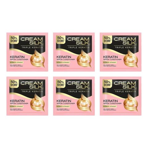 Cream Silk Triple Keratin Rescue Ultimate Straight 15MLx6'S