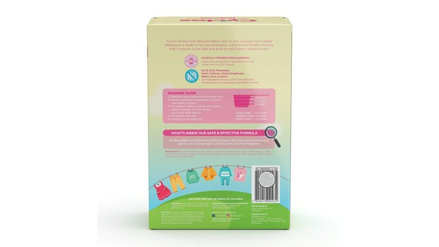 Cycles Mild Laundry Detergent Powder 1kg