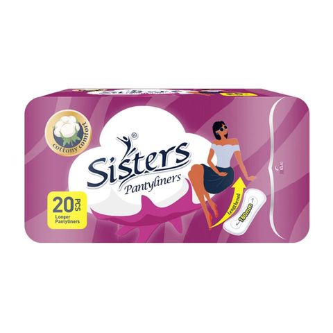 Sisters Pantyliner Indvdlly Wrp Lng 20pcs