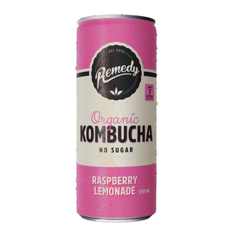 Remedy Organic Kombucha Raspberry Lemonade 250ml