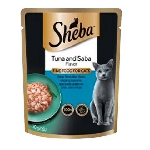 Sheba Pouch Tuna & Saba 70g