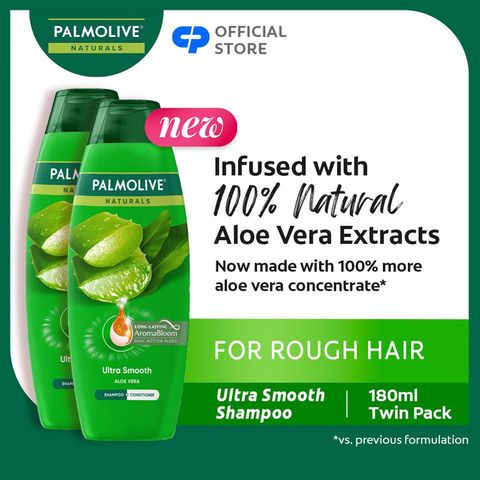 Palmolive Naturals Ultra Smooth Shampoo & Conditioner (Buy 1, Get 2nd at 50% Off) 2 x 180ml