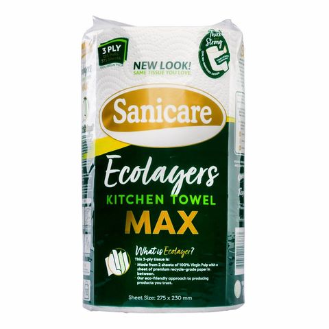 Sanicare Kitchen Towel Sanicare Max Solo Ecolayer (3 Ply) 125 Pulls