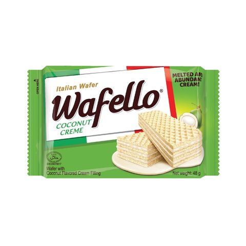Wafello Italian Wafer Coconut Crème 48g