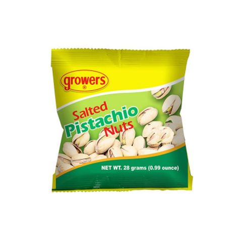 Growers Salted Pistachio Nuts 28g