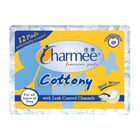 Charmee Cottony Sanitary Napkin with Wings 12 Pieces