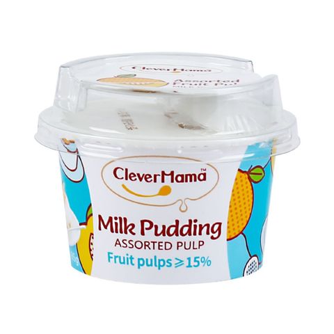 Clever Mama Assorted Milk Fruit Pudding 85g