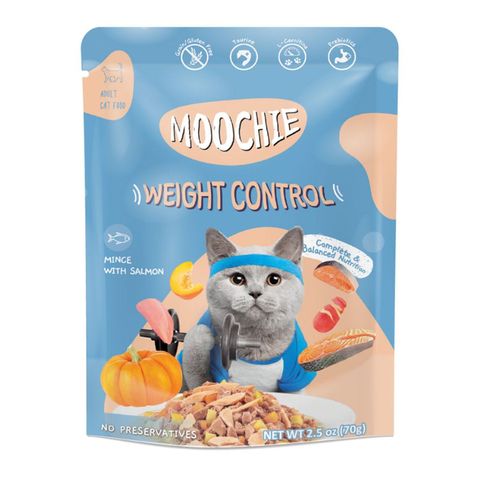 Moochie Cat Food Mince with Salmon Weight Control 70g