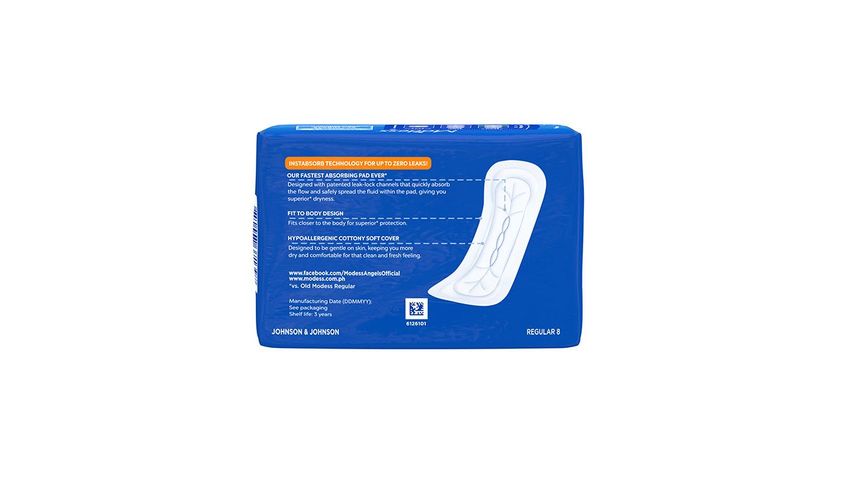 Modess Cottony Soft Maxi Non Wing Pads 8 Pieces