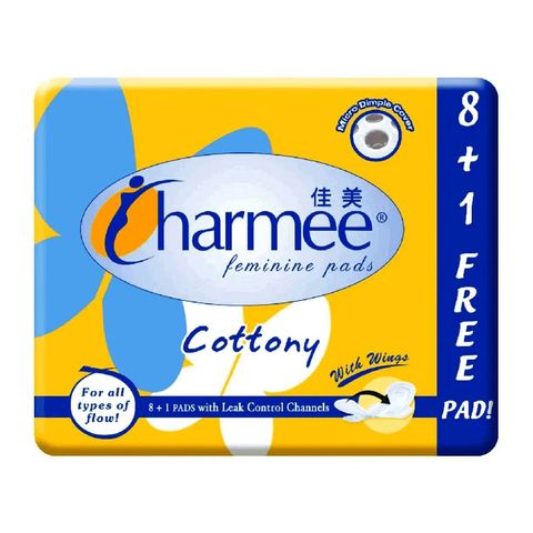 Charmee for All Types of Flow Sanitary Napkin 9 Pieces