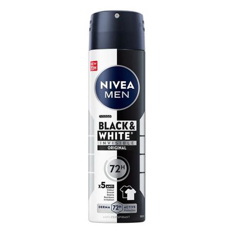 Nivea Men Deodorant Black & White Original Anti-Perspirant Spray, 150ml