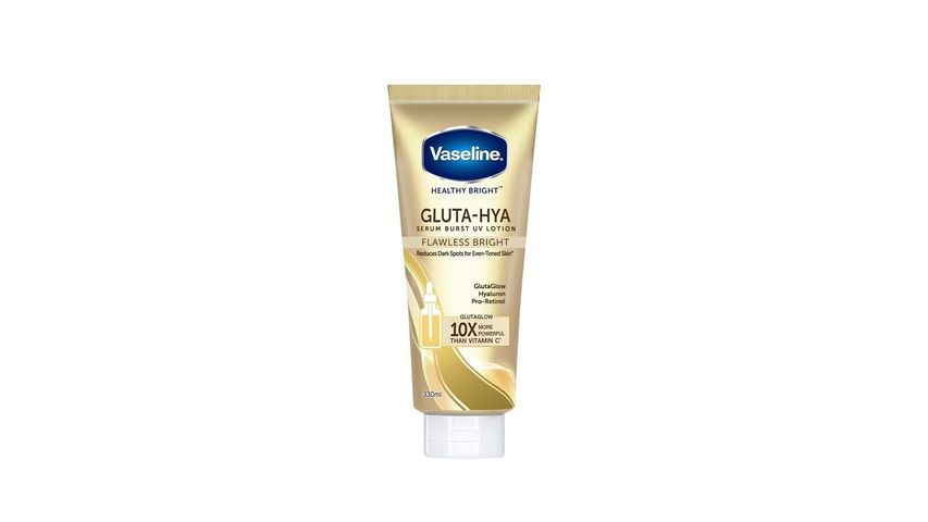 Vaseline Gluta-hya Serum Burst UV Lotion Flawless Bright 330ml