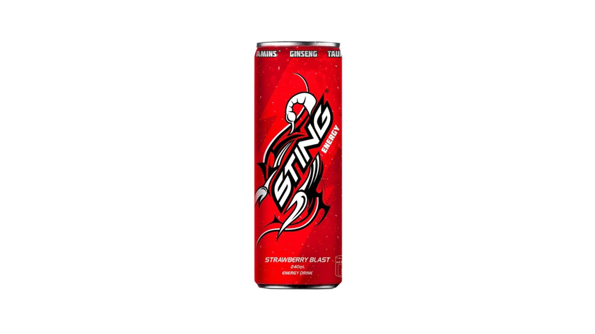 Sting Strawberry Blast Energy Drink in Can 240ml