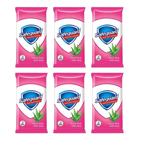 Safeguard Bar Floral Pink 6 x 55g