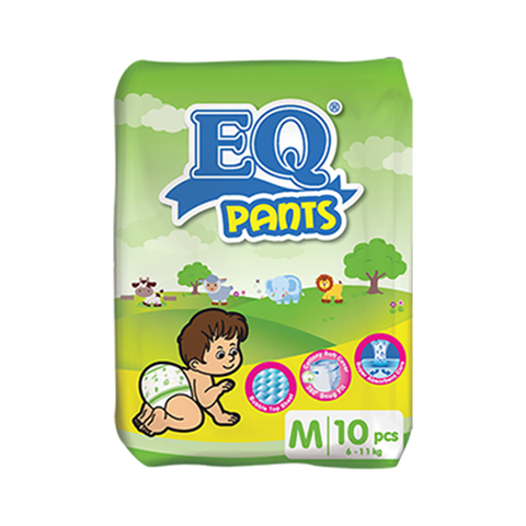 EQ Diaper Pants Budget Pack Medium 10s