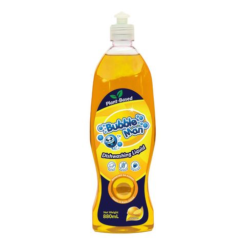 Bubble Man Dishwashing Liquid Lemon 880ml