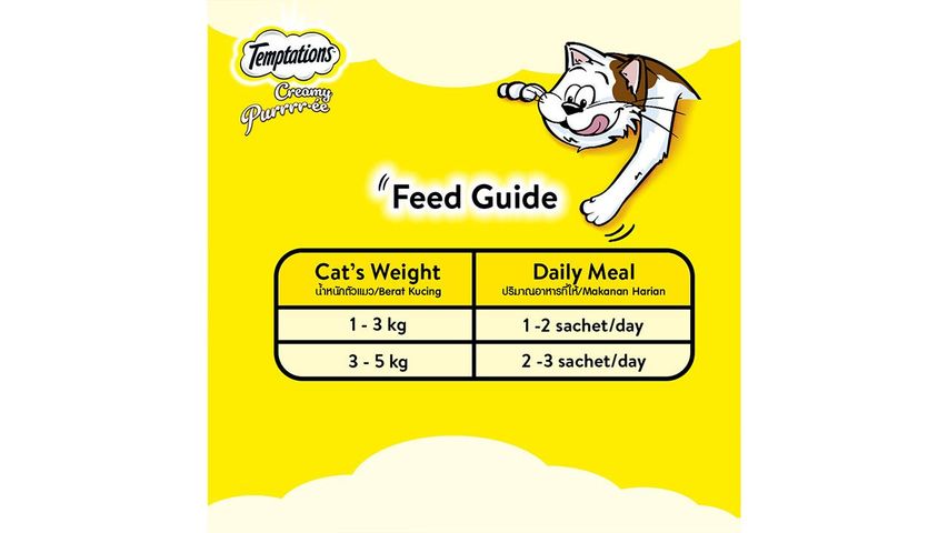 Temptations Creamy Purrree Salmon & Cheese 24g