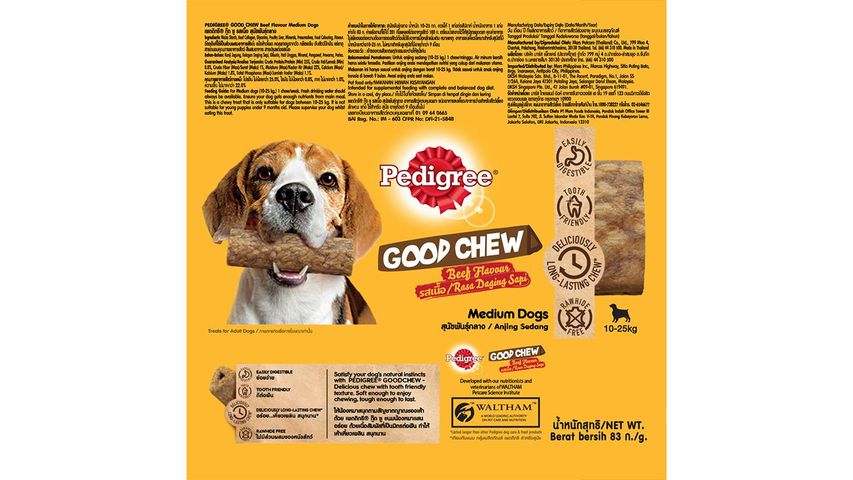 Pedigree Good Chew Beef Medium 83g