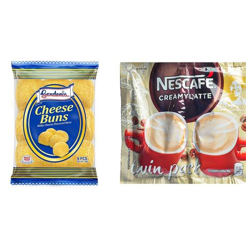 Gardenia Cheese Buns and Nescafe Creamy Latte Combo