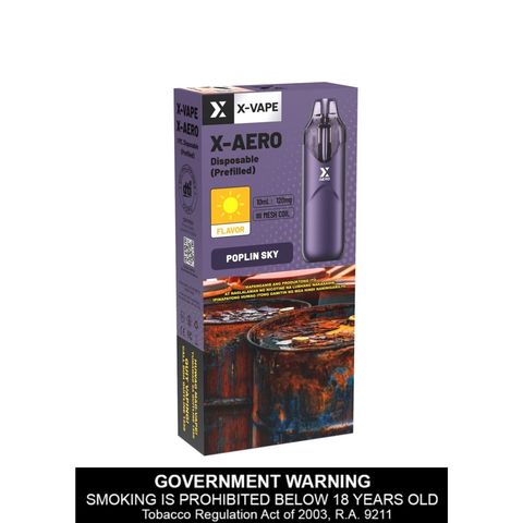 X-Vape X-Aero Poplin Sky Disposable Vape 1 Piece