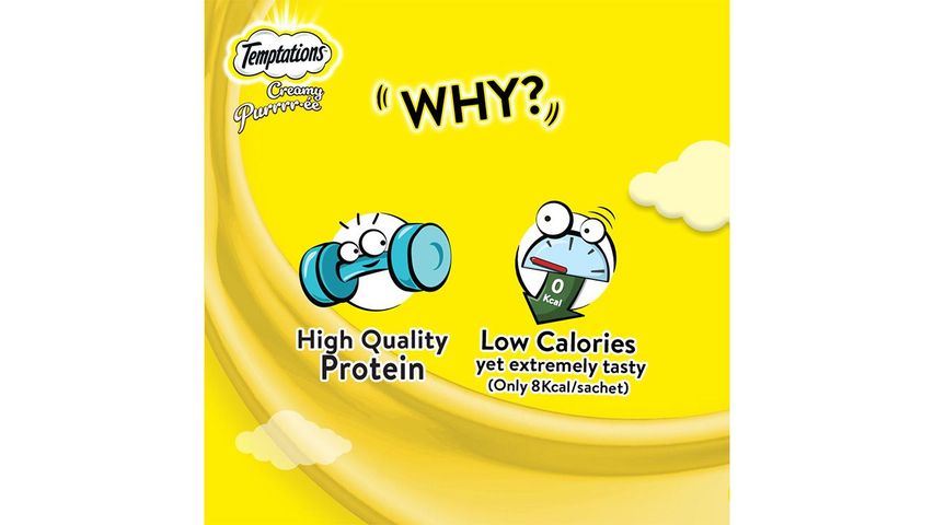 Temptations Creamy Purrree Salmon & Cheese 24g