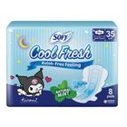 Sofy Cool Fresh Cooling Pad Napkin for Menstruation with Wings (35cm) 8 Pieces
